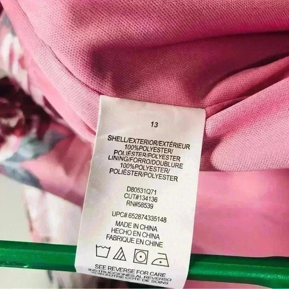 Speechless Womens Juniors Strapless Fit Flare Pink Mauve Dress size 13 petite - Picture 16 of 16